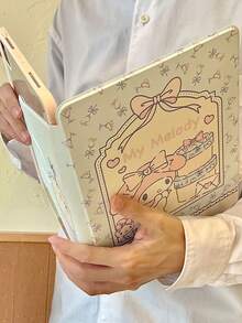 SANRIO 1个可爱兔子图案平板电脑保护套，兼容iPad - 可旋转（横屏/竖屏），防弯折防震，甜美少女风格 - 兼容iPad 5/6/7/8/9/10、iPad Air和iPad Pro（不含iPad） - 彩色 - 查看 6