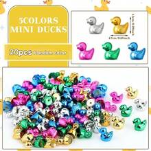 20/30/50pcs Mini Gilded Duck Figurines - 5 Colors (Gold/Silver/Pink/Blue/Green), Suitable For Bathroom, Party And Wedding Centerpiece Decor | Vintage Duck Decorations, Ideal For Flower Arrangements, Office Desk, Small Sculptures - Multicolor - View 8