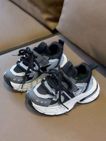 1双儿童时尚百搭休闲防滑经典魔术贴运动鞋