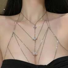 Sexy Body Chain, Tassel Chest Chain, Fashion Elegant, Designed, Niche Personalized, Nightclub Style, Sexy Body Chain Necklace