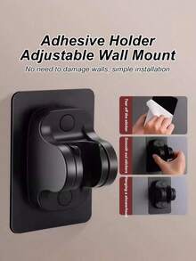 8-Mode Boosted Filter Square Shower Set, Large Panel Handheld Shower Head With 8 Adjustable Flow Modes, Durable Plastic Construction, Modern Style, G1/2 Universal Interface, Powerful Filtered Boosted Square Shower Head And High-Flow Rain System. Suitable For Home And Hotel Bathrooms, Essential Accessories For Modern Bathrooms And RV Bathrooms. Upgrade Your Bathroom For A Comfortable Showering Experience. Ideal For Holiday Gifts And Bathroom Renovations. - Black - View 12