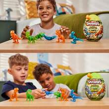 ZURU Smashers Dino Island Jurassic Exquisite Archaeological Eggs, Creative Dinosaur Model Toy Ornaments, Perfect Holiday Gift(Random Style)