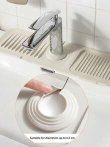 Silicone Faucet Splash Guard, Anti-Splash, Trimmable Narrow Edge, Suitable For Bathroom Sink, Kitchen Sink, Dish Rack, Etc. - Multicolor - View 4