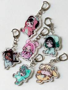 Móc khóa acrylic 1/6, phụ kiện anime, mặt dây chuyền điện thoại hoạt hình, móc khóa xe hơi, trang trí ba lô học sinh, phụ kiện túi đựng đồ biểu diễn Alien, móc khóa thú nhồi bông hoạt hình, phụ kiện túi quà tặng ngày lễ, dây đeo có ngăn đựng thẻ ID, mặt dây chuyền phụ kiện xe hơi - Nhiều màu - Xem 15