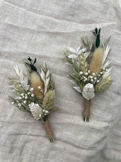 1/2/3/4/6/8/10/12 Pcs Natural Mini Dried Flower Bouquet, Home Decor, Cake Decor, Mailbox Gift, Bridal Bouquet Wedding Decor, Small Dried Flower Bunch, Cake Decoration