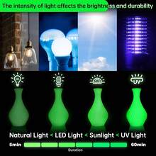 1kg 1.75mm 夜光PETG 3D打印耗材，高亮度持久发光PETG耗材，尺寸精度+/- 0.02mm（绿色） - 綠色 - 查看 3