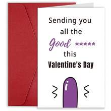 1PC Funny Valentines Day Card Gifts For Him Her, Romantic Valentine's Day Gift, Naughty Valentines Day Cards For Husband, Boyfriend, Fiance, Wife, Girlfriend Or Fiancee, Unique Anniversary Birthday Card Gifts For - one-size - View 8