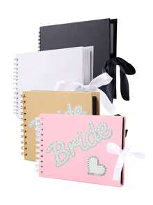 30-sidigt rektangulärt fotoalbum, hårt omslag i kraftpapper, lämplig för bröllop, årsdagar, fester och hemmabruk - Multifärgad - Visa 4