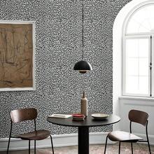 1 Roll Black & White Leopard Print Self-Adhesive Wallpaper, PVC Thickened Vinyl Material, Removable, Suitable For Living Room, Bedroom Accent Wall, Home Decor, Kitchen Cabinet, Drawer Lining, Furniture Decoration, Easy To Install And Remove, Size: 40cm X 500cm/300cm/100cm