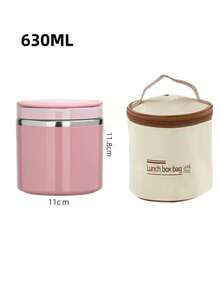 OBOVAY 1个650-1000毫升不锈钢保温食品容器，带提手，适用于盛汤、午餐、早餐、户外野餐、学生午餐盒。这款真空保温汤/午餐盒具有优异的保温/保冷功能，防漏，是返校用品的理想之选。 - 彩色 - 查看 17