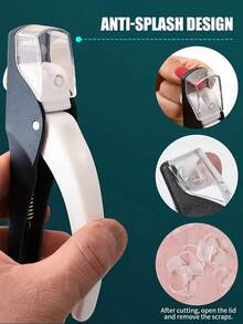 1/3/4pcs Upgraded Anti-Splatter Nail Clipper, French Nail Extension U-Shaped DIY Nail Trimmer, Nail Care Tool For Foot, Hand, And Nail Maintenance, Fragrance-Free - Multicolor - View 5