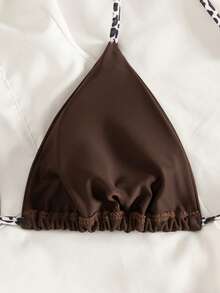 2件套 2025新款欧美风动物纹性感可爱优雅休闲露背吊带沙滩派对夏季服装 - 彩色 - 查看 4