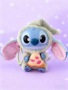 史迪奇玩偶 - “即使累了也要吃点东西”系列 | 热带棕榈与星空元素，Y2K 可爱美学多巴胺毛绒玩具 | 可拆卸背包挂饰/汽车挂件/旅行包挂件 + 超柔软史迪奇玩偶