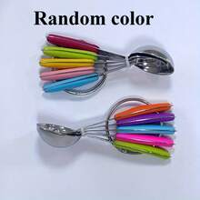 5pcs Stainless Steel Measuring Spoon Set With Silicone Handles - Perfect For Cooking And Baking, Food-, No Electricity Needed, Includes 1/4, 1/3, 1/2, 2/3, And 1 Cup Spoons, Kitchen Essentials|Stainless Steel Spoons|Durable Kitchenware - 5pcs Measuring Spoon Set - View 6