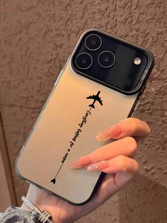 La nueva serie de fundas de teléfono creativas y de moda con láser IMD, con patrón de avión y texto, fundas de teléfono híbridas clásicas con resistencia a los golpes y antideslizantes, compatibles con 17/17Air/17Pro/17ProMax, 16/16Plus/16ProMax, 15.14, 13, 12, 11 Series, adecuadas para Galaxy S22, S23, S24, S25 PLUS ULTRA Series, regalo de Pascua, decoración de Navidad/Halloween/regalo de cumpleaños, pareja, novia, novio, amigo o para ti mismo.