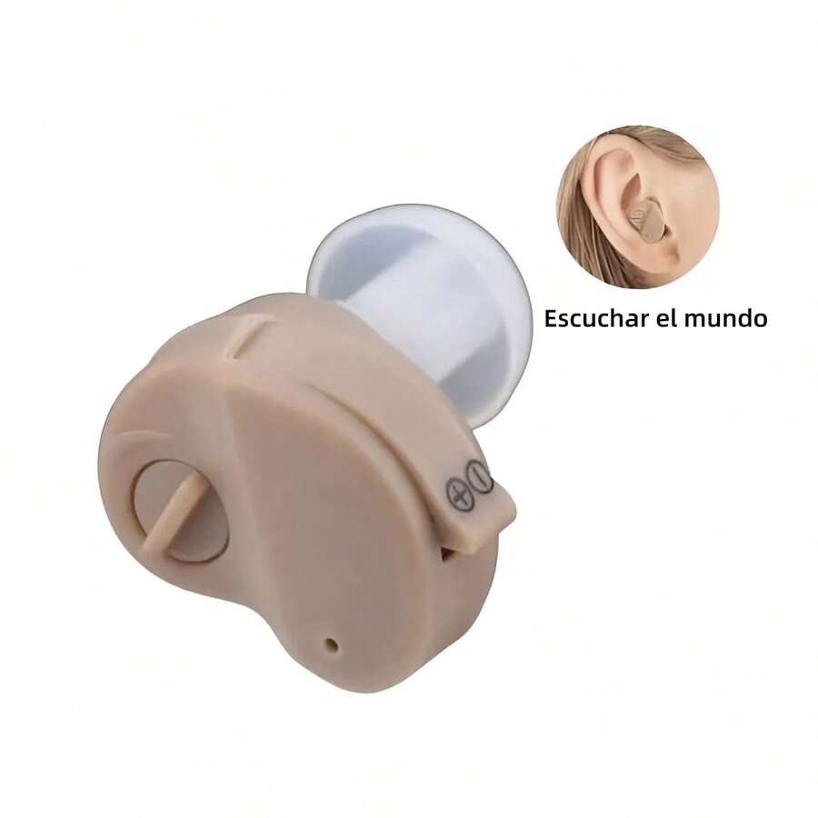 Audífono retroauricular con amplificación de audio, adecuado para usuarios de edad avanzada, con reducción inteligente del ruido y control de volumen. - Camel - Ver 1