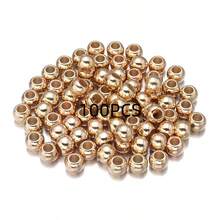 20-100 件/包 CCB 圆形大孔珠，多种款式选择，时尚休闲百搭金/银手工 DIY 串珠，适用于手链、项链、珠宝制作、吊坠、装饰配件 - 大孔珠 - 查看 23