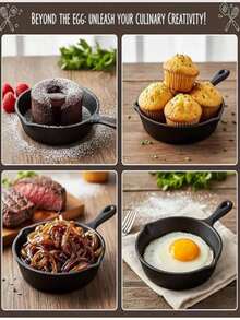 黑色铸铁煎锅、平底锅和炖锅套装。适用于厨房，包含烤盘、托盘、煎锅和烹饪锅。也是汽车配件和露营的理想之选。