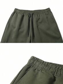 Men's Outdoor Casual Cargo Pants, Multi-Pocket Design, Versatile, Autumn/Winter - Army Green - View 6