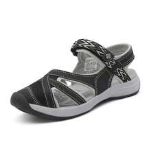 Women Athletic & Outdoor Sandals & Slides - Black - View 7