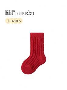 1双加厚儿童节日红色袜子，适合生日、满月、百日庆、中国传统庆典、圣诞节、秋冬季等场合。 - 彩色 - 查看 21