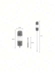 Plumero extensible de microfibra extra suave, reutilizable, flexible, lavable, adecuado para limpiar ventiladores de techo, techos altos, persianas, muebles, automóviles - Multicolor - Ver 10