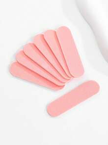 10/50/100/200pcs/Pack Disposable Pink Mini Nail Files - Double-Sided Sandpaper Files, Suitable For Manicure And Pedicure