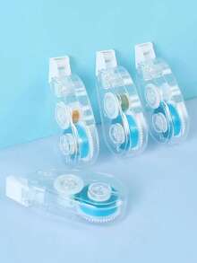 4pcs/Set 5m*6mm Double-Sided Adhesive Tape, DIY Scrapbooking For Notebooks And Scrapbooks