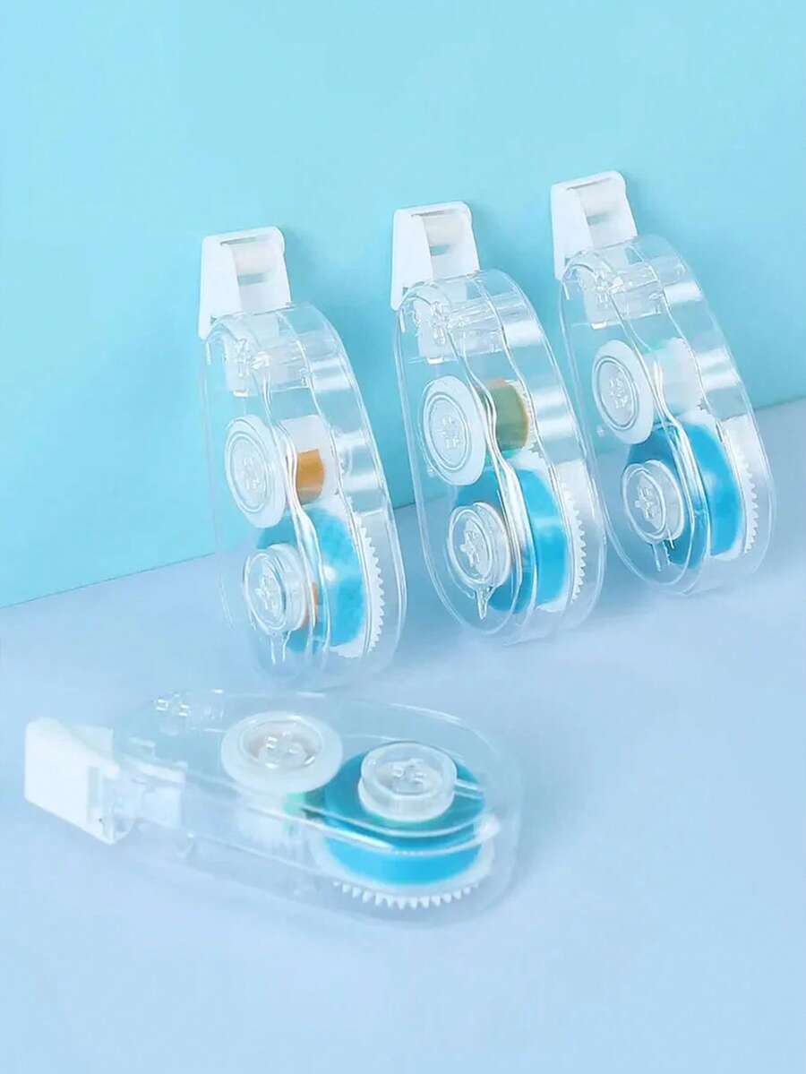 4pcs/Set 5m*6mm Double-Sided Adhesive Tape, DIY Scrapbooking For Notebooks And Scrapbooks