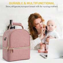 gsy34Hielera para Leche Materna BolsasBolsa Enfriador De Leche Materna De Doble Capa Con Bolsa De Hielo Incluye Pack 10 Unidades Bolsas Almacenamiento Leche Materna - 200ml Rosagsy - Multicolor - Ver 4