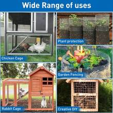 Lưới thép lưới thép lưới thép lưới thép hàn mạ kẽm cho hàng rào lưới thép cho gia cầm, cây trồng trong vườn, hàng rào lưới chắn động vật - Bạc - Xem 7