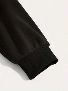 2026 AChristmas Outfit WomenWomen's Heavyweight Hoodie - Gothic Love Me Like My Demons Print Sweatshirt, Loose Fit Pullover Hoodie With Pocket & Drawstring Hood, Long Sleeve Winter Sweater For WomenLoose And Comfortablewinter Clothes For Women - Đen 23 - Xem 11