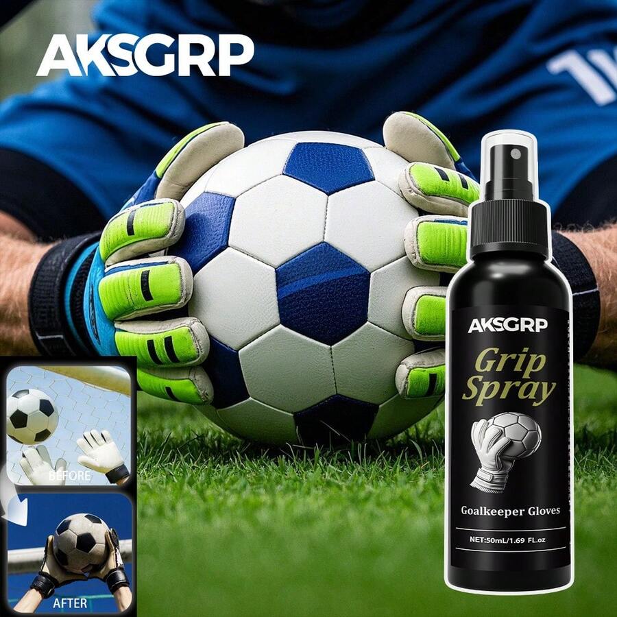 Goalkeeper Glove Cleaning Spray, Adhesive Remover & Anti-Slip Protector For Goalkeeper Gloves