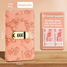 2026 New Personalized Password Lock Notebook - Portable Private Diary, Suitable For Travel And Daily Recording (Ideal Valentine's Day Gift) - Bear Model - View 5