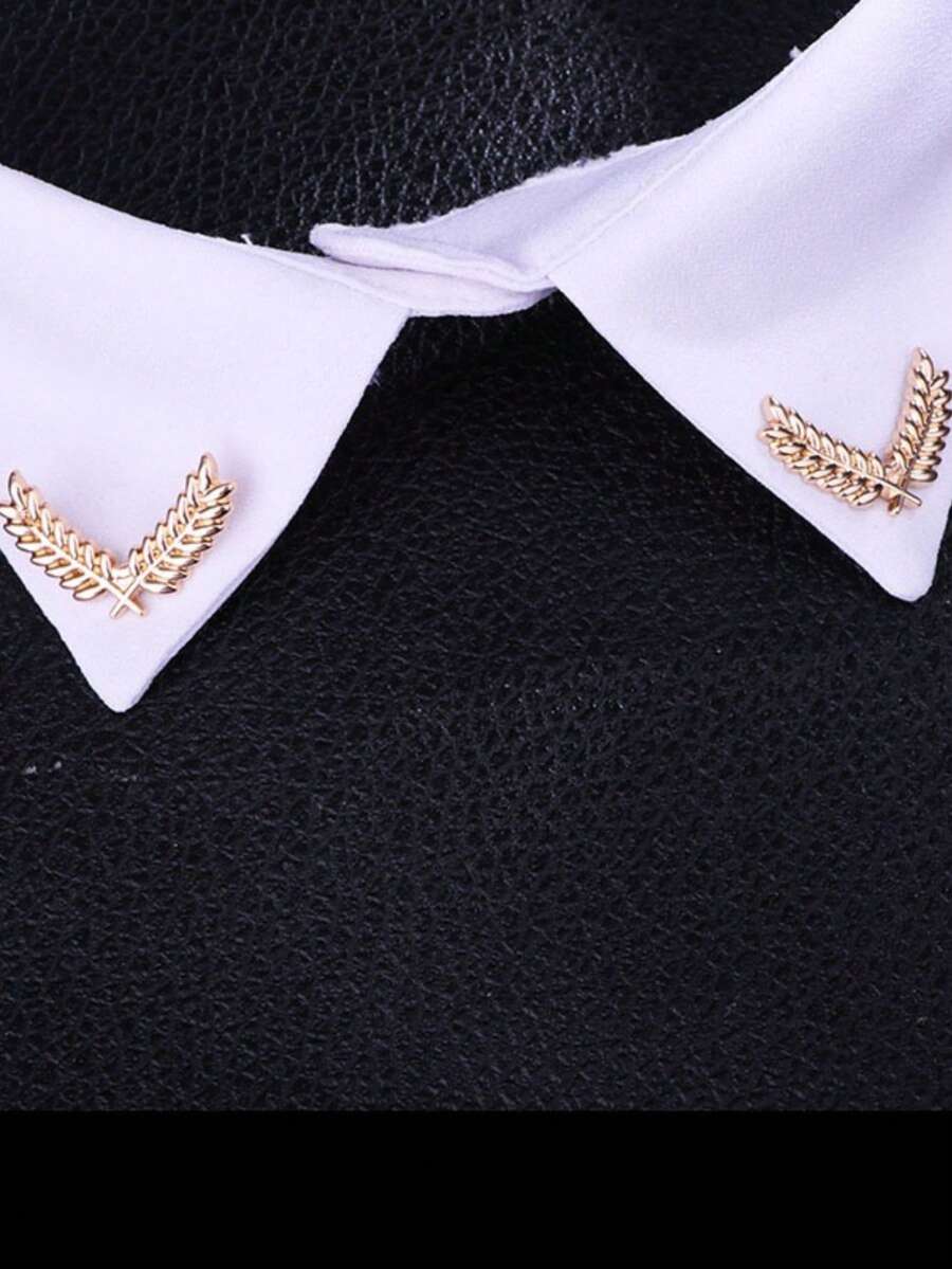 Minimalism Unique New Style Charm Golden Silvery Ear Of Wheat Brooch Daily Vacation Music Festival Party Suitable For Both Men And Women Gift From A Best Friend - Ear Of Wheat - View 1