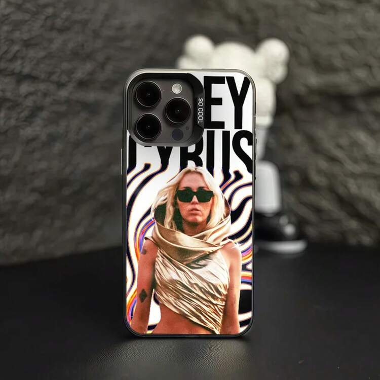 Funda de teléfono Singer M-Miley C-Cyrus para Phone17 Promax 16 Promax/16 Plus/16 Pro/16, 15/14/13/12/11 Cubierta Protectora de Color IMD - Z1 - Añade 4