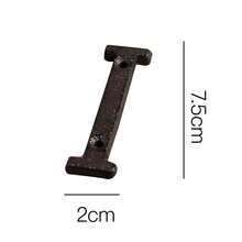 1pc 3 Inch House Number Sign, Home Address Letter Number, Vintage Cast Iron Home Number Solid Metal Gate Mailbox Number - Multicolor - View 14