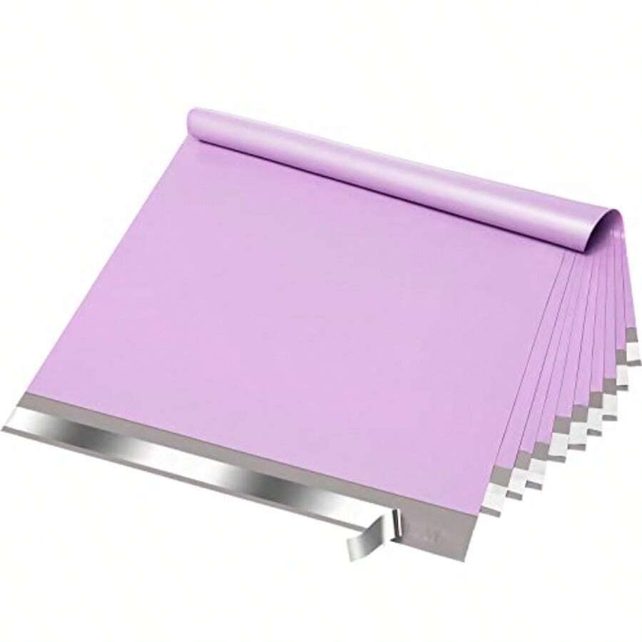 Fuxury 25 Pcs Poly Mailers 17.7 X 22" XL Shipping Bags For Clothing Strong Adhesive Shipping Mailing Envelopes Large Self-Sealing Polymailer For Small Business White #10 - 白色+24x24吋 100個 - 查看 1