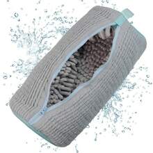 1pcs  Shoes Laundry Bag Keep Shoes Clean,Reusable And Durable Zipper Shoe Washing Bag,Sneaker Tennis Shoe Cleaner Kit Cleaning Accessories Shoe Washing - 綠色 - 查看 5