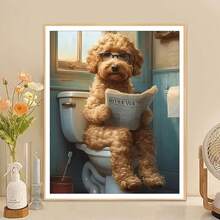 1Pc Paint By Numbers Kit For Adults Beginner, DIY Custom Portrait Pet Dog Animal Family Photo To Canvas Painting, Easy Modern Landscape Floral Art, Oil & Acrylic Paint By Number For Adults No Framed(40*50cm/16*20 Inch)