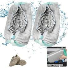 1pcs  Shoes Laundry Bag Keep Shoes Clean,Reusable And Durable Zipper Shoe Washing Bag,Sneaker Tennis Shoe Cleaner Kit Cleaning Accessories Shoe Washing - 綠色 - 查看 2