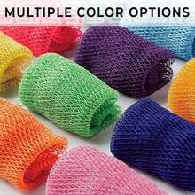 African Net Sponge Authentic - Exfoliating Back Scrub Bath Sponge With Knots - Afro Scrub Body Scrubber Exfoliator Washcloth - African Body Care Daily Use Shower Essentials2025 - Hồng - Xem 6