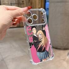 My Dress-Up Darling Phone Case Suitable For IPhone 17 16e 16 15 14 13 12 11 Mini Pro Max Air X XR XSMAX 8 7 Plus, Shockproof Transparent Soft Back Cover, Cute Phone Accessory, High-Quality Case, Lightweight Material, For Anime Lovers - 無色 - 查看 3