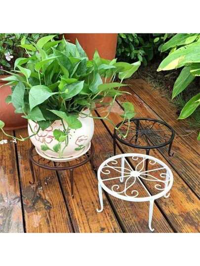 1pc Flower Stand Plant Shelf Bracket Decorative Storage Rack