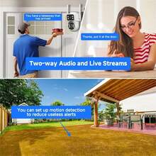 4MP 2K PTZ Wifi Camera Dual Lens With Dual Screen HD 4MP 2K Ai Human Detect Auto Tracking Wireless Outdoor Surveillance Camera - Multicolor - View 6