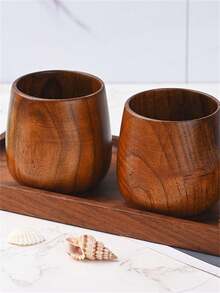 1 pieza Taza de madera personalizable, taza, taza de café de madera, taza de madera, reutilizable, multifuncional, ornamental, elegante, exquisita, de alta calidad, personalizada, única, regalos ideales para él, regalos ideales para ella, ella, novio, novia, papá, mamá, familia, amigos, hijo, hija, estudiantes escolares, trabajadores, niños, oficina, salón de té, escuela, hogar, romance delicado