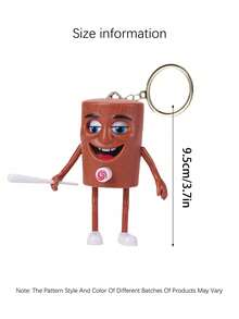 Italian Crazy Doll Squeeze Change Face Keychain Stress Relief Toy Anime Character Tung Tung Tung Sahur Tralalero Tralala Backpack Hanging Decor Accessory Party Favor Gift - Multicolor - View 4