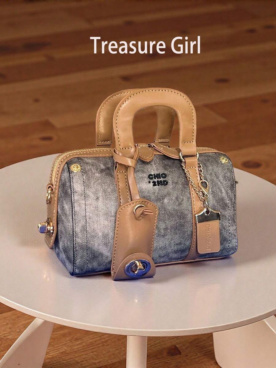 Platinum Blue Ocean Handbag For Women, 2025 New Versatile High-End Tote Bag, Shoulder & Crossbody Bag - Camel - View 1