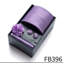 AlanKing 1 Set Handmade Solid Color Necktie Gift Box, Fashion Multi-Color Tie Suitable For Business Events, Weddings, Interviews, Work, An Ideal Gift Choice, Interview Attire, Business Elegant Matching, Fashionable Tie, Wedding Guest, Office Employee - Color Mixing - View 2