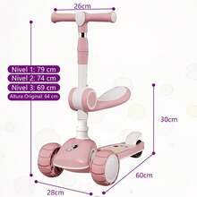 Kids Scooters & Equipment - 粉色 - 查看 4